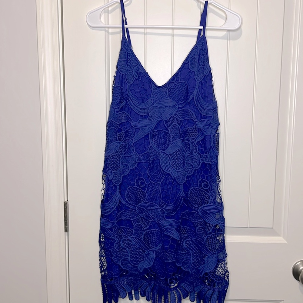 Express knit and Lined Mini Dress - Small